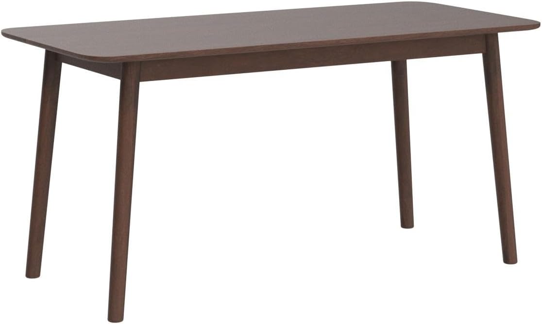 Aslan Mesa de comedor rectangular de madera de roble malayo de 59 pulgadas,