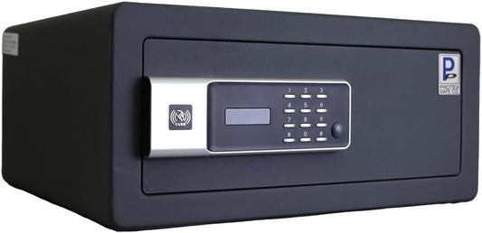 Protex H4-2043ZH-BLACK - Caja fuerte personal con apertura de 3 vías Llave de...