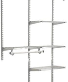 Rubbermaid Configurations - Kit de armario de lujo color titanio, 4 a 8 pies,...