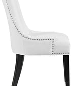 Hawthorne Collections Silla auxiliar moderna de cuero sintético de 20.5...