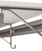 Sistema de armario doble para colgar, 60 in, Espresso
