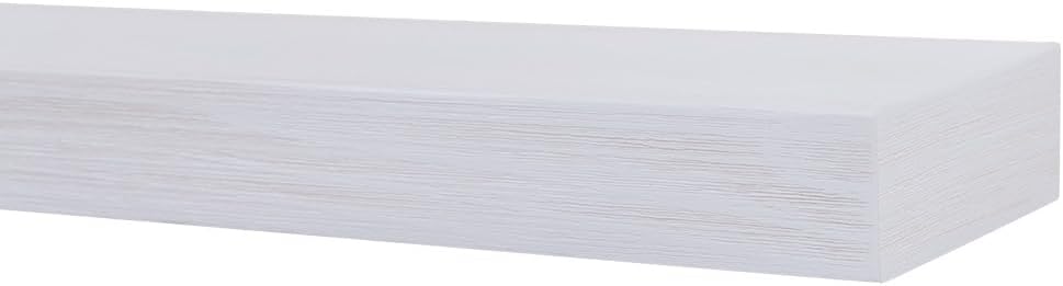 Modern Ember Vara - Estante de madera para repisa, pintura blanca de 48...