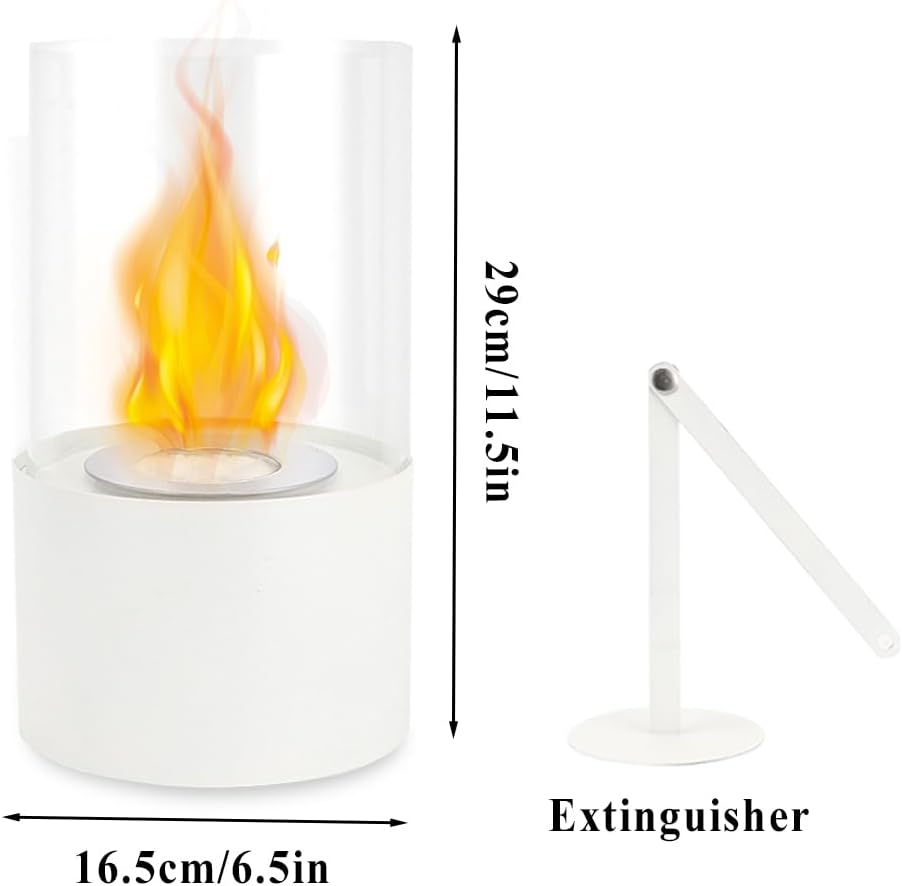 NEWIMAGE Cuenco de fuego de mesa de 6.5 pulgadas de D, chimenea de mesa,...