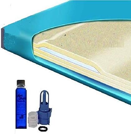 Colchón de agua Queen 3000L 80% sin ondas con kit de relleno y acondicionador
