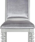 Acme Maverick - Silla auxiliar tapizada de tela en color gris platino, juego de...