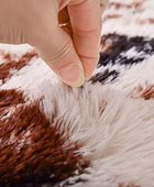 Meeting Story Alfombra con estampado de vaca, alfombra de piel de vaca...