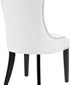 Hawthorne Collections Silla auxiliar moderna de cuero sintético de 20.5...