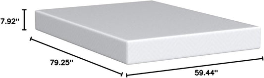 Colchón Queen de espuma viscoelástica de 8 pulgadas, colchón de té verde tamaño