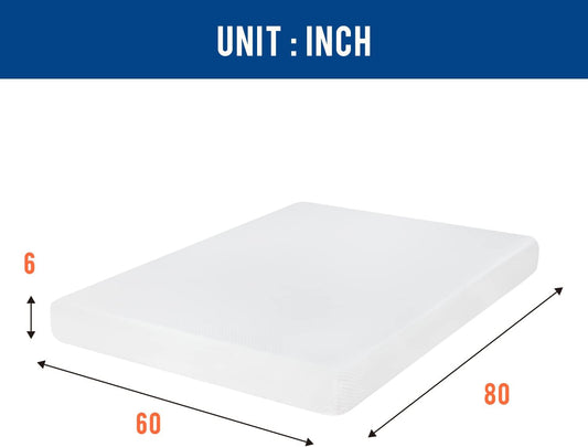 Colchones de espuma viscoelástica de gel de 5681012 pulgadas en una caja,