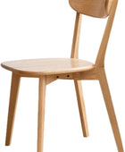 Sillas de comedor 100% de madera de roble macizo, juego de 1 sillas de cocina,