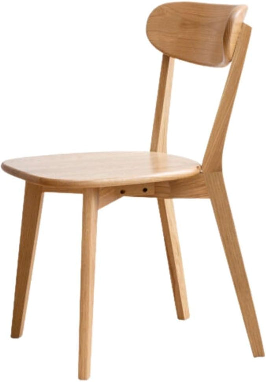 Sillas de comedor 100% de madera de roble macizo, juego de 1 sillas de cocina,