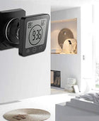 Reloj digital de pared para ducha de baño con alarma, resistente al agua para...