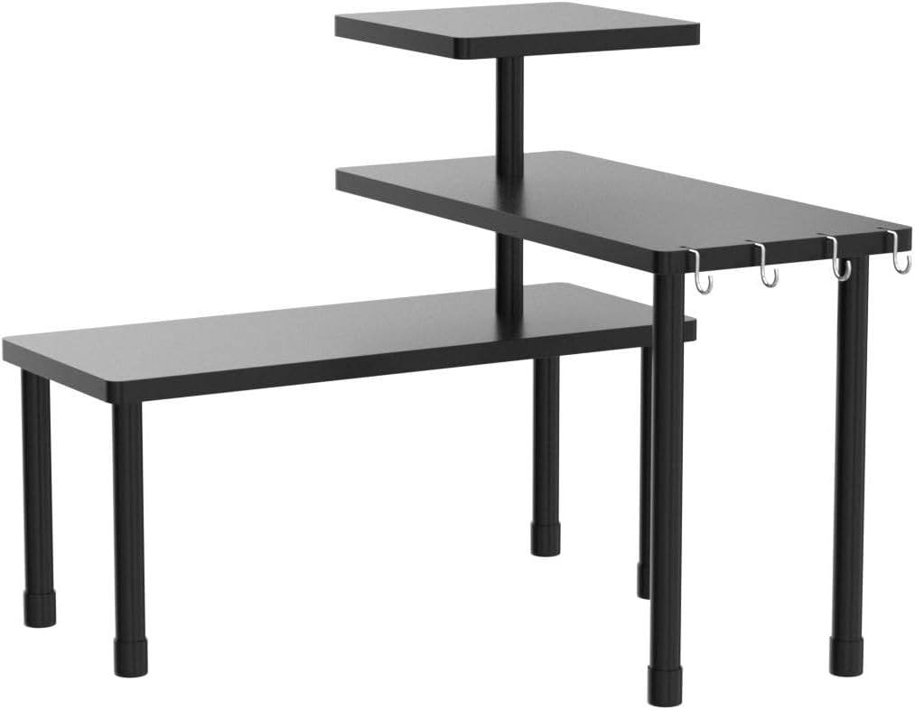 JayRex Organizador de baño, estante de baño, estante esquinero de 3 niveles,...