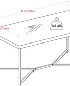 Walker Edison Modern Glam - Escritorio de para laptop, oficina en casa,...