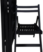 Paquete de 4 sillas plegables de madera, juego de sillas de comedor plegables...