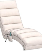 HomSof Silla de interior sin brazos con masaje, tumbona larga moderna con patas...