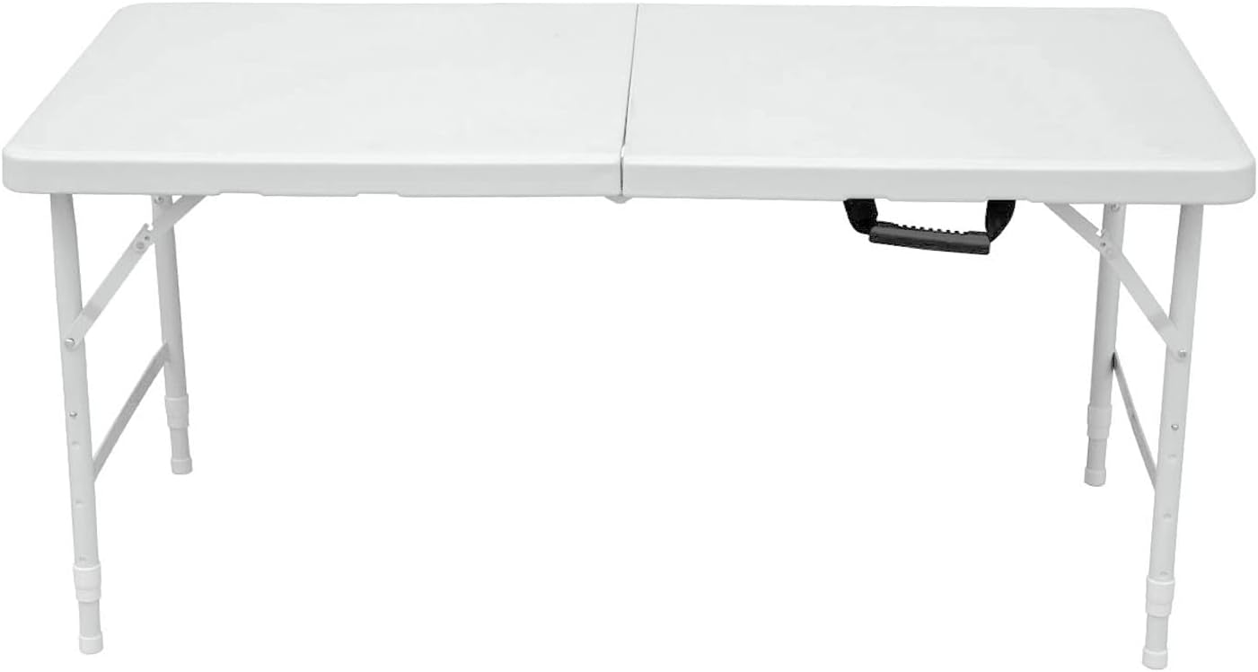 Mesa plegable de plástico portátil de 4 pies6 pies8 pies, mesa de comedor de...
