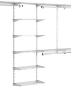 Rubbermaid Configurations - Kit de armario de lujo color titanio, 4 a 8 pies,...