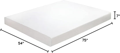 Olee Sleep Colchón de espuma viscoelástica I-Gel Deluxe Comfort de 7 pulgadas,