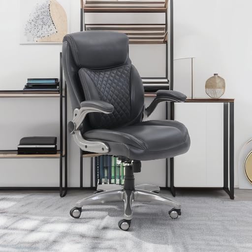 Tienda Basics Silla de escritorio ergonómica de oficina ejecutiva con...