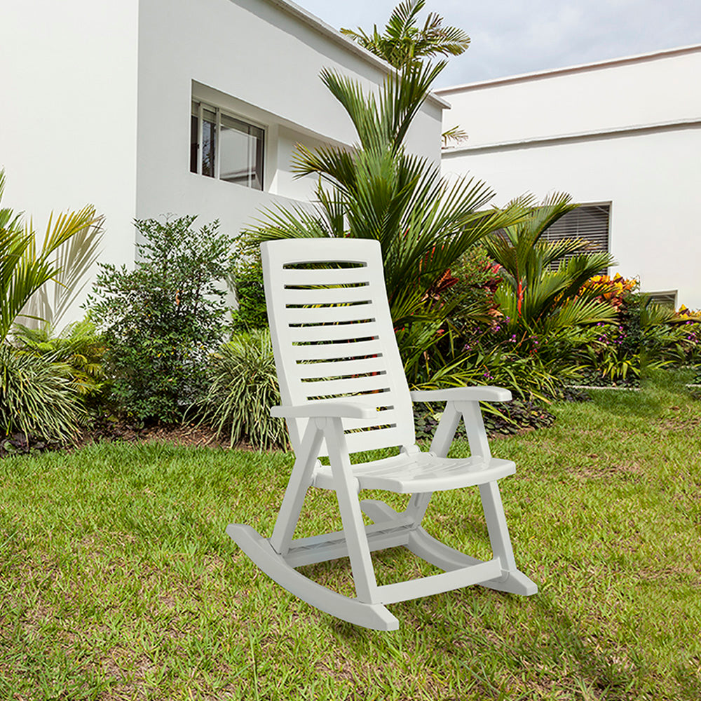 Silla Mecedora Blanca