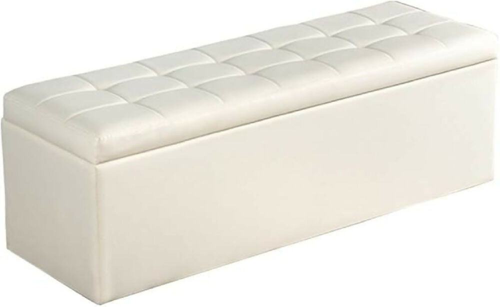 puf baul blanco sintetico 80x40 12