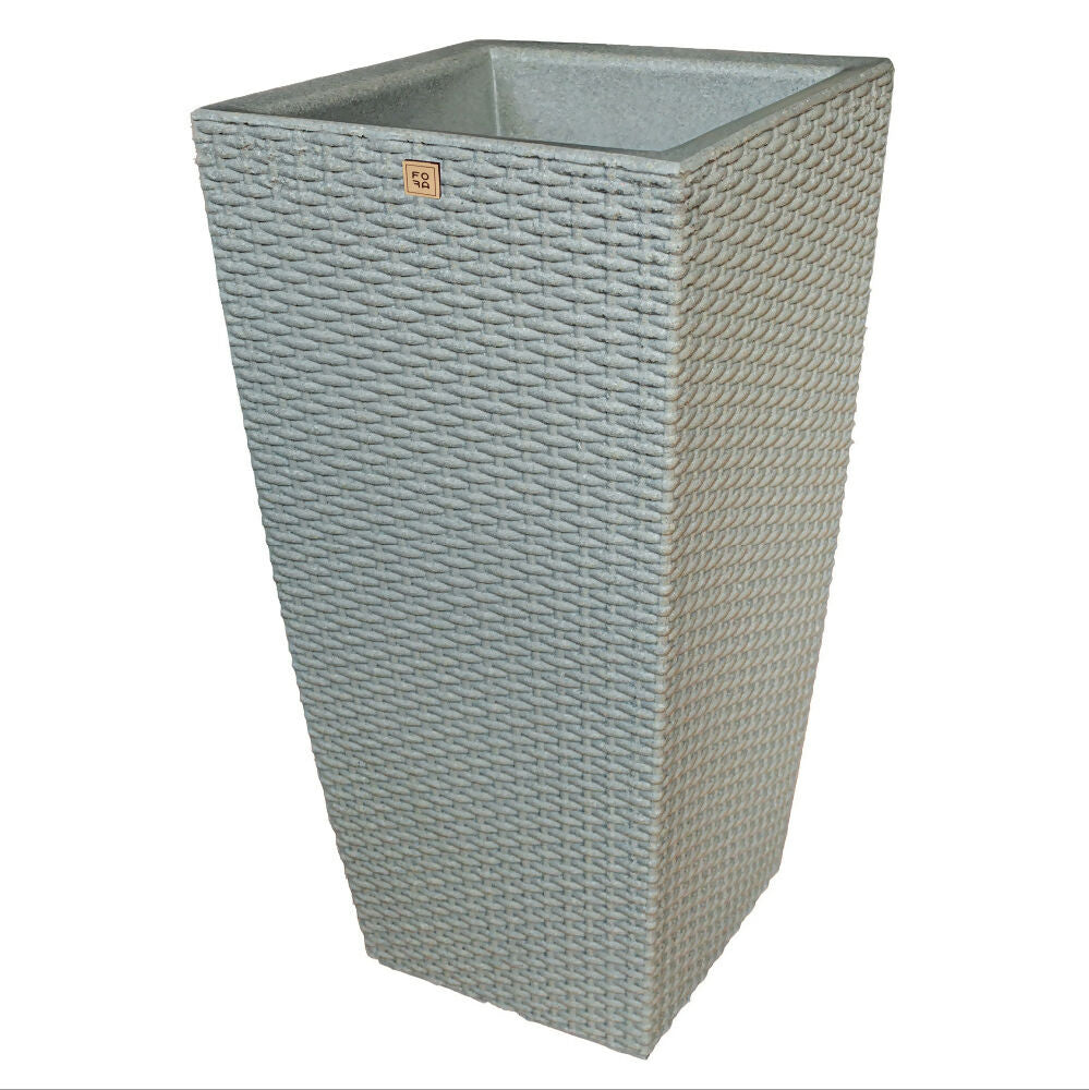 Matera Gemello Rattan Gris Cemento