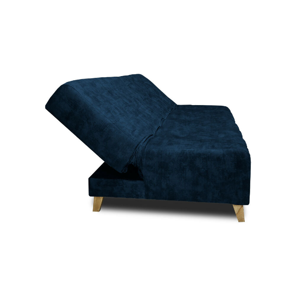 Sofá Cama Seiler En Tela Amigable Con Mascotas 180X94X80 Cm Azul Petroleo
