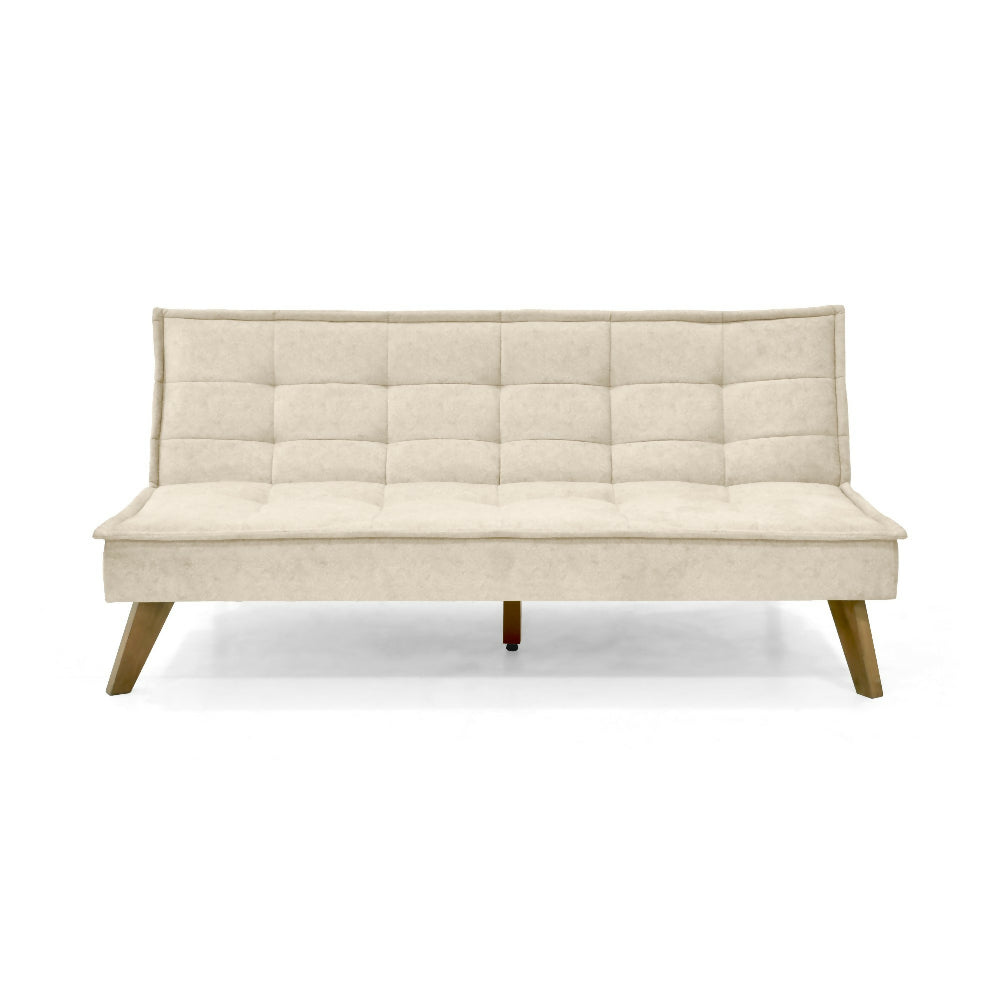 Sofa Cama Morrison 174x100x80 Reclinable Tela Beige