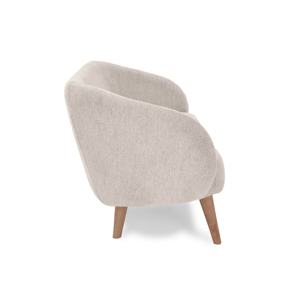 Sofa 2 Puestos Astra 130x76x77 cm Tela Beige