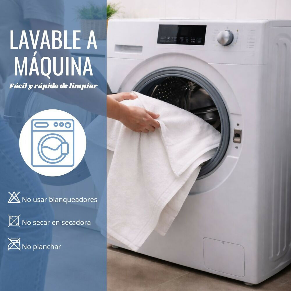 Tapete baño hotelero 100% algodon 50x60cm 800gr