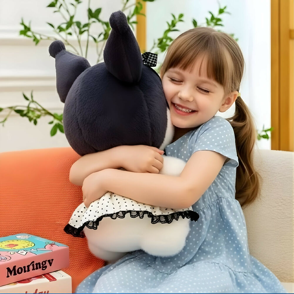 Peluche Y Manta Kuromi De 40Cm Suave Ideal Para Regalo