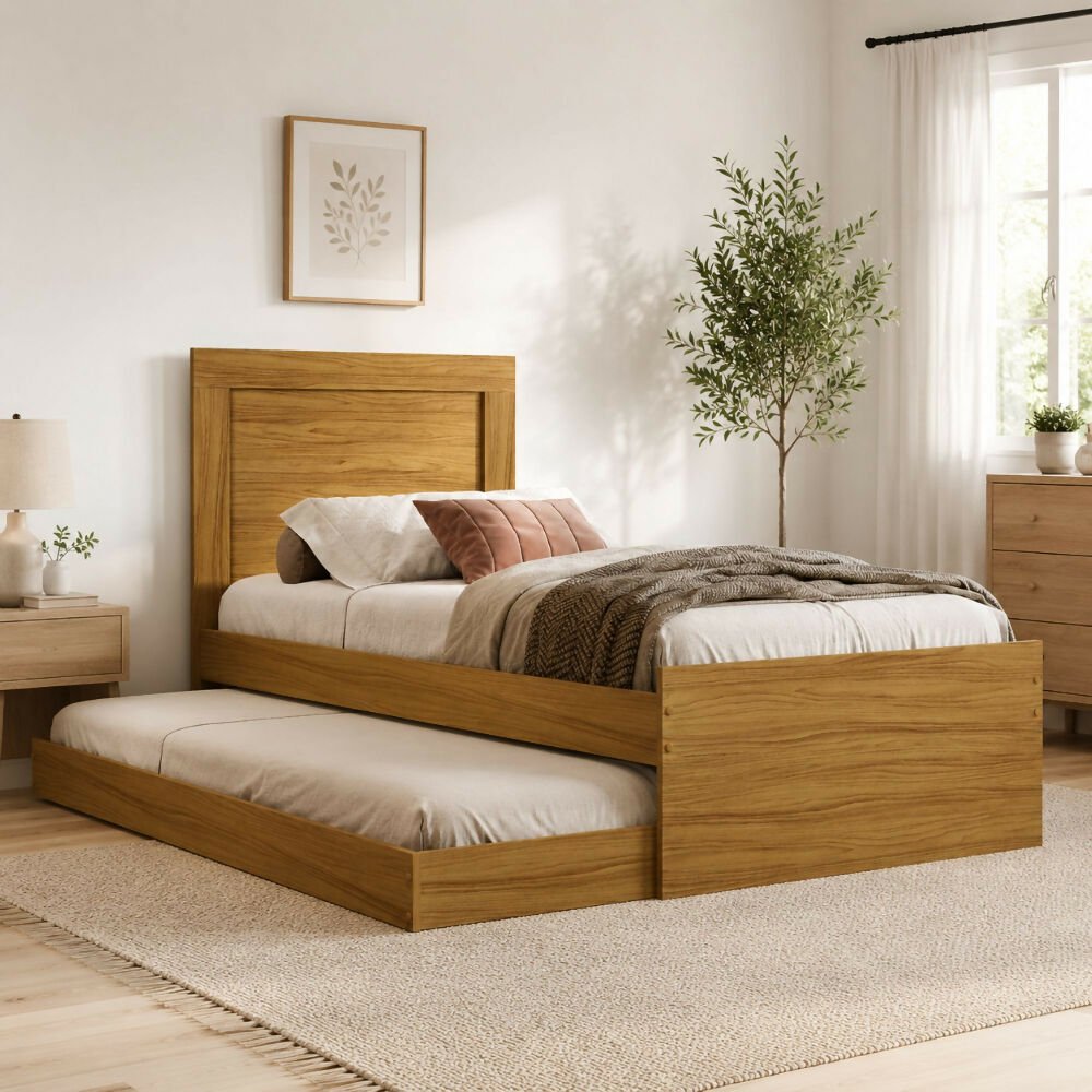Cama Sencilla Verona, Natural