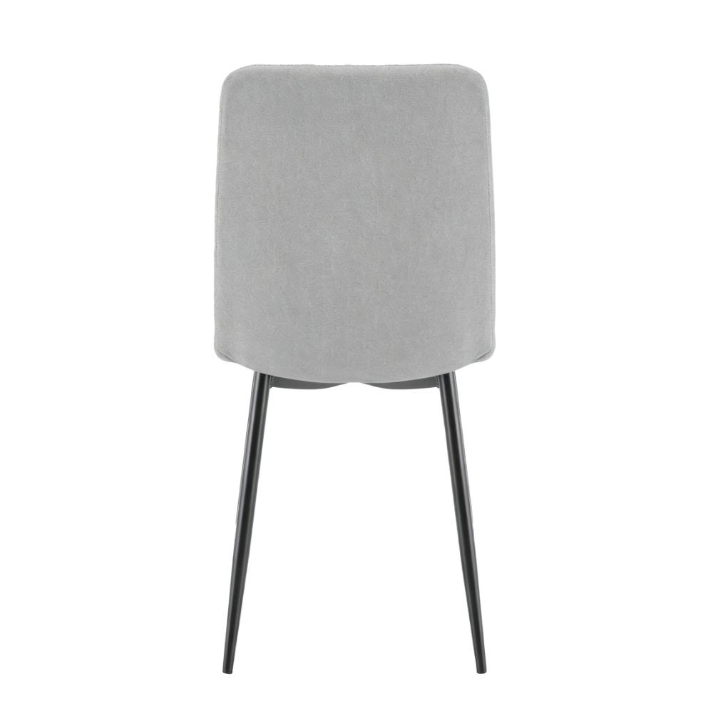 Silla de Comedor Napoles, Gris, con Espaldar y Diseño Moderno