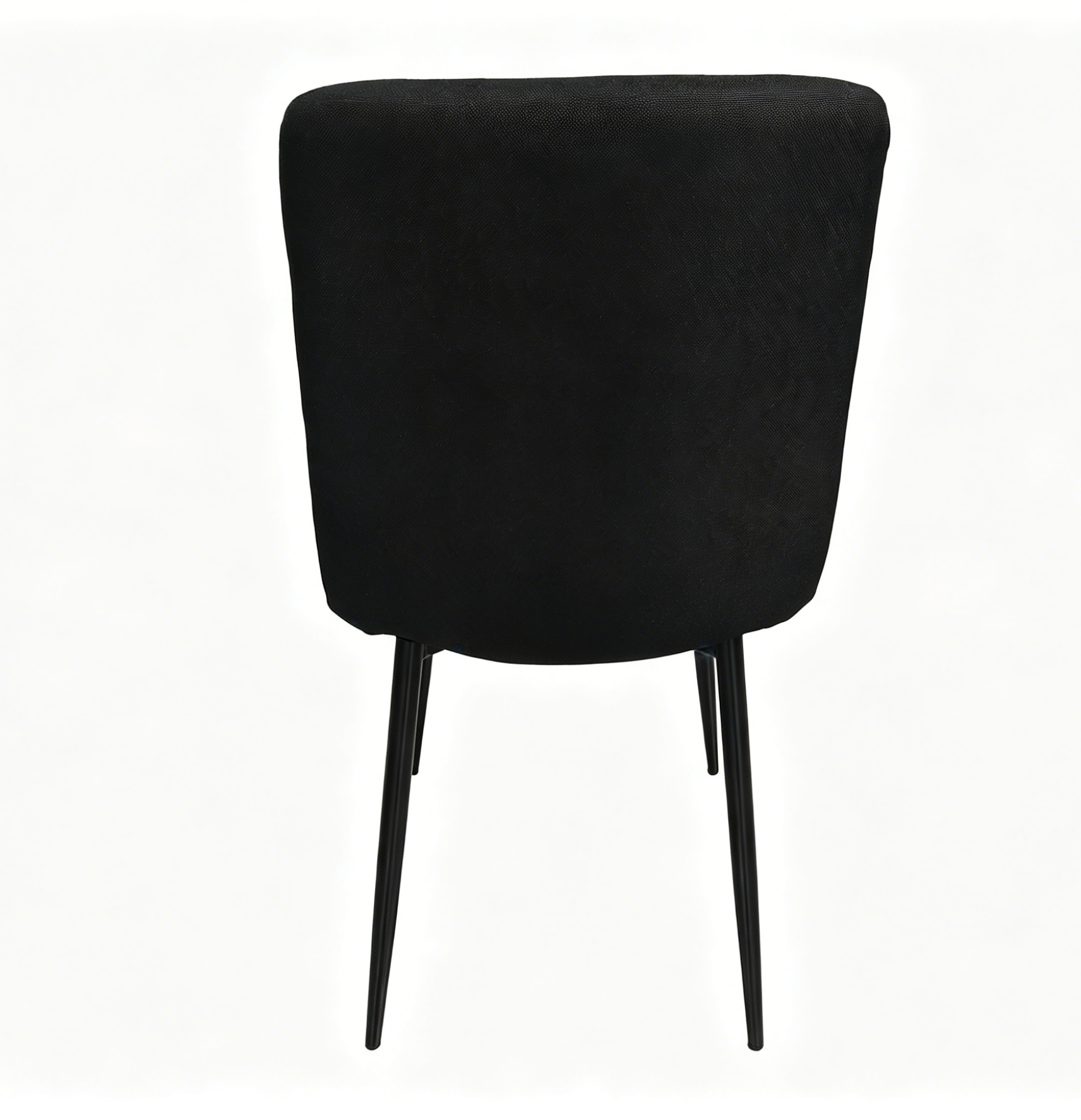 Set de 4 Sillas Flex, Color Negro, con Espaldar y Diseño Moderno