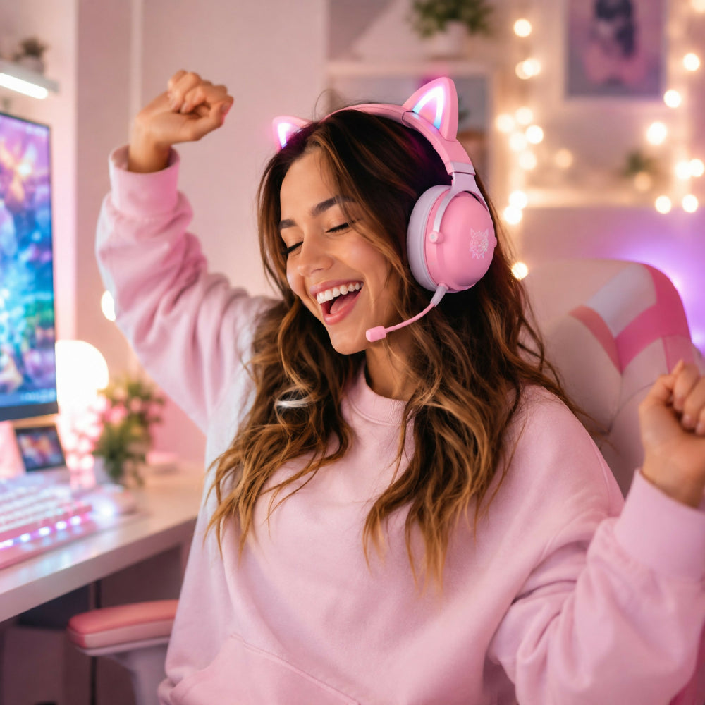 Diadema Auriculares Gamer Inalámbricos Bluetooth Onikuma B100