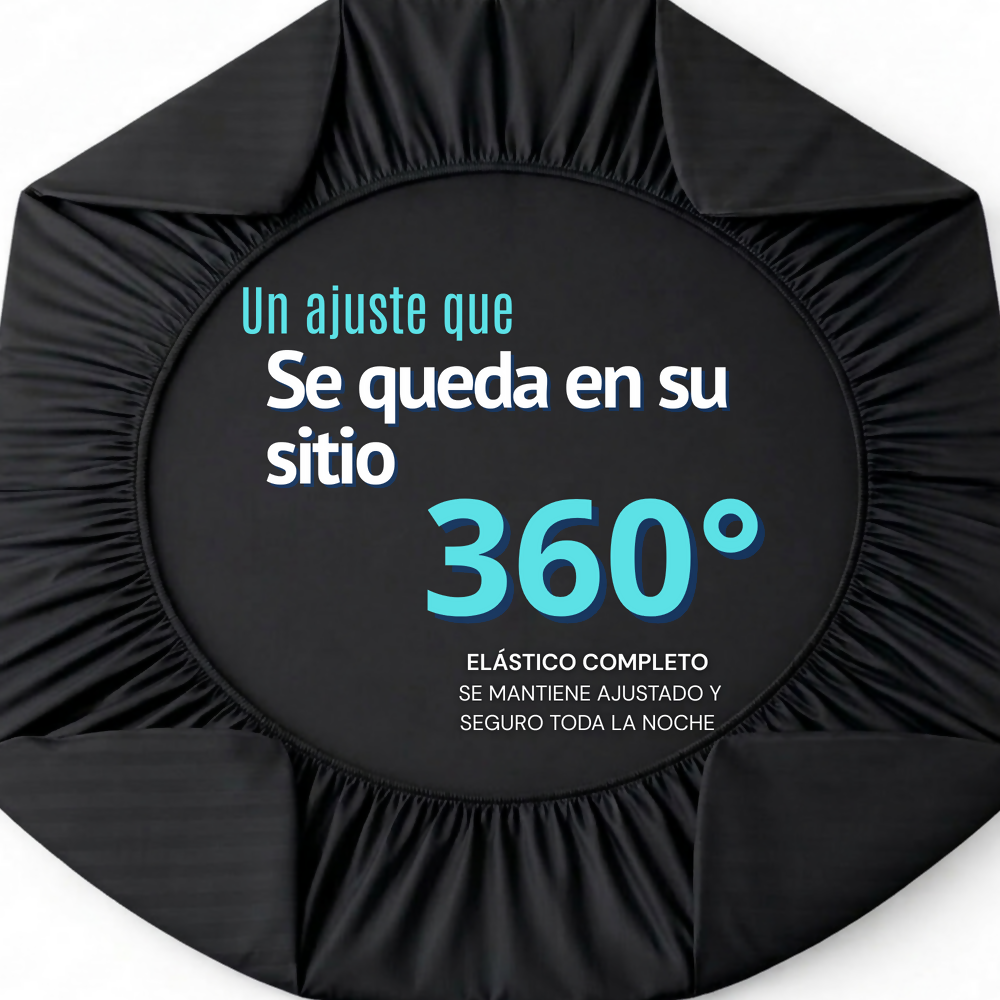 Juego de sabanas king negro