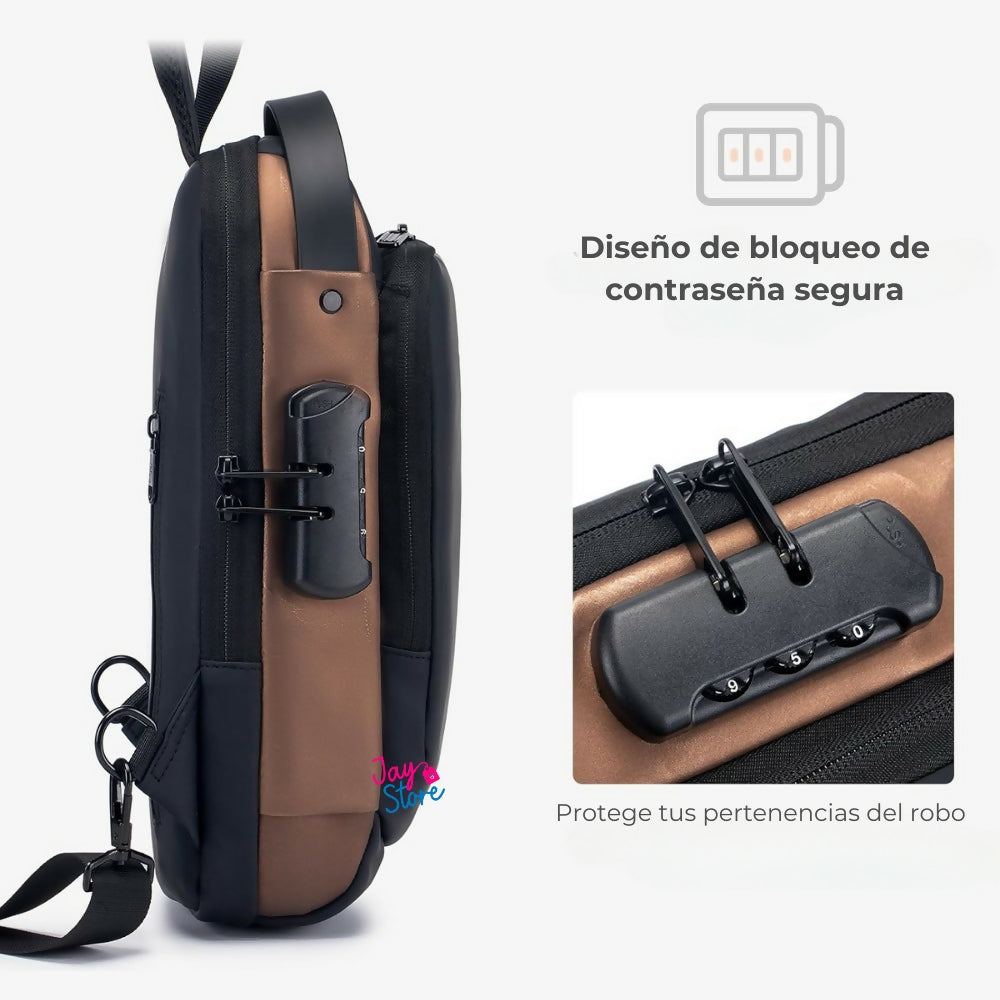 Bolso De Seguridad Canguro Antirrobo Carga USB Impermeable