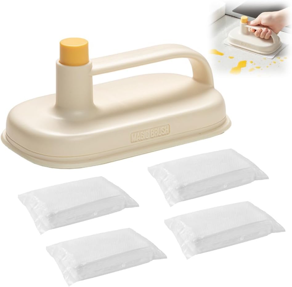 Cepillo mágico desechable que protege las manos para cocina, baño, estufa,