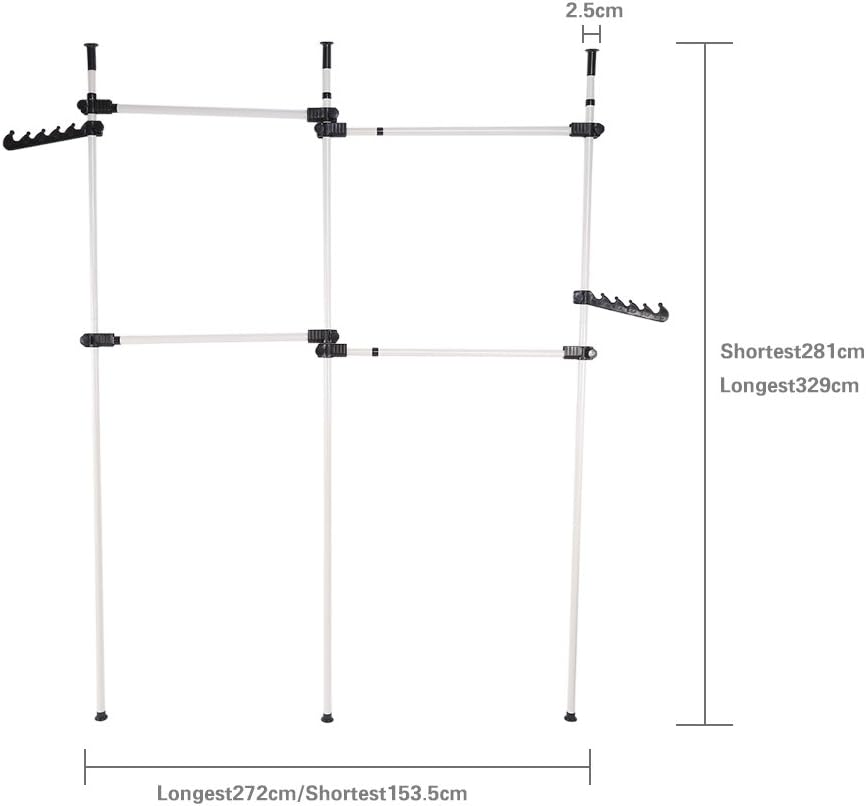 Estink Perchero de ropa independiente, portátil, para interiores, para colgar...