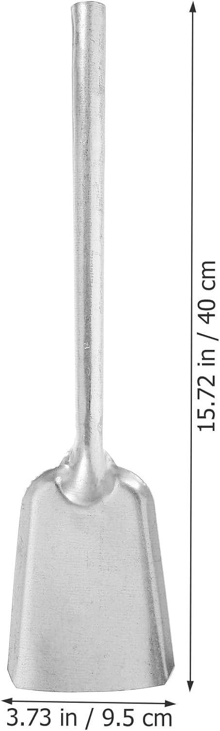 Pala de cenizas para chimenea Pala de carbón de hierro, pala de póquer,...
