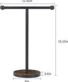YINMIT Soporte para toallas de mano, soporte para toallas de mano en forma de T...