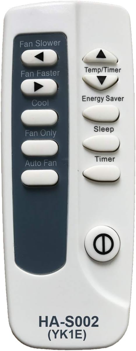 HA-S002 Reemplazo para control remoto de aire acondicionado afilado YK1E...