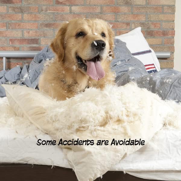PETMAKER 80-62875-G Puerta de madera para mascotas - Valla plegable de 3...