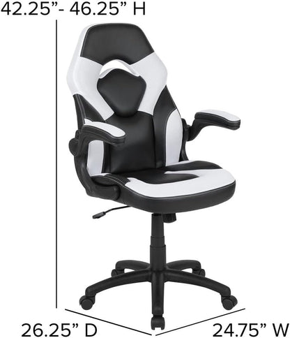 X10 Silla giratoria de policarbonato ergonómica y ajustable con apoyabrazos