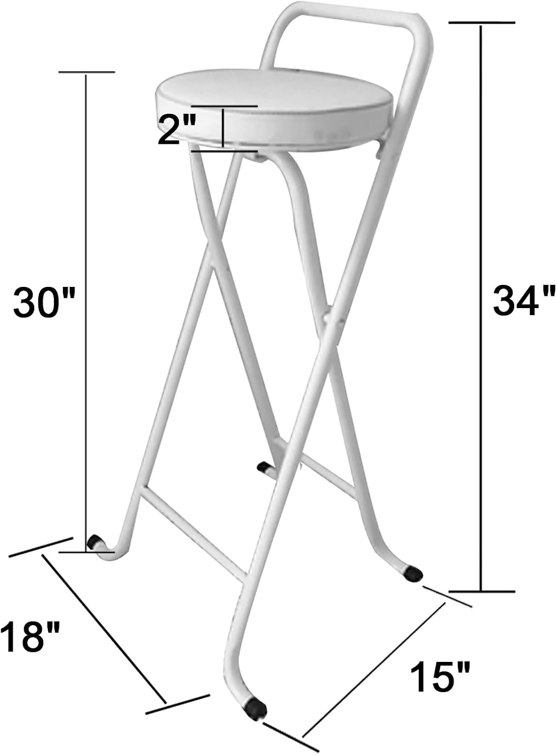 Taburete de bar plegable, taburete plegable portátil resistente, taburetes de...