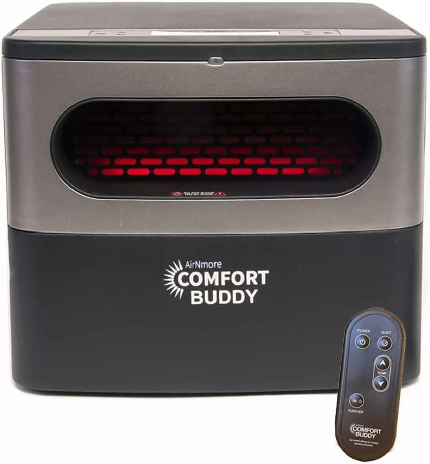 Comfort Buddy, calentador de espacio de AirNmore, factor de forma pequeño único...