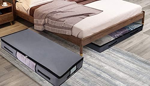 AMJ Paquete de 5 bolsas de almacenamiento debajo de la cama, bolsa de ropa