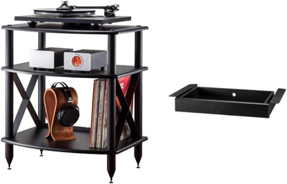 Pangea Audio Vulcan TT - Soporte para tocadiscos y cajón de almacenamiento duo,...