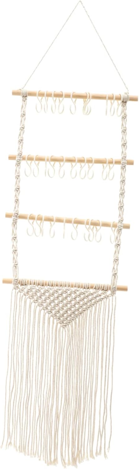 Zerodeko Estante de almacenamiento de horquillas para niñas, lazos de madera